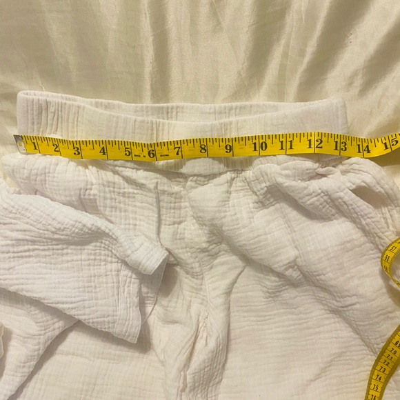 White gauze set with cardigan - Picture 4 of 5